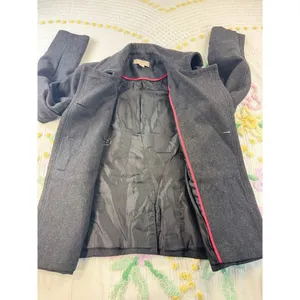 American Rag Co vtg Womens Double Breasted‎ Peacoat Gray Wool Blend Size Medium thumbnail 8