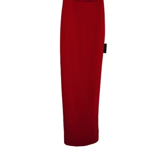 Lulus Size‎ Small Red Ruffle Strap Maxi Dress Square Neck Column Gown Wedding thumbnail 3