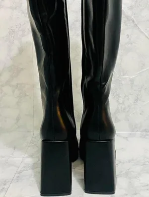 Princess Polly Matte Black Montgomery Boot thumbnail 1