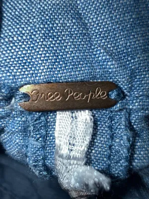 Free People Show Me Some Shoulder Chambray Linen Blend Off-The-Shoulder Top thumbnail 6