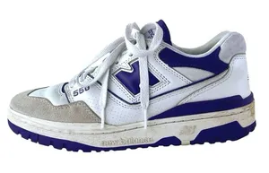 New Balance 550 Women's White Purple Lace Up Low Top Athletic Sneakers Shoes 7 thumbnail 1