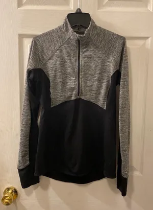 Reebok Womens Athletic Running Stretch Quarter Zip Jacket thumbnail 1