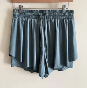 Altar'd State As Revival Women’s‎ Rhythm Flowy Size Large Sage Green Microfiber Shorts- EUC thumbnail 1