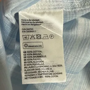 H&M Logg Women's Sz 12 Button Down Plaid Shirt Collared Long Sleeve Blue White thumbnail 7