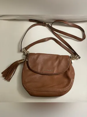 Michael Kors Bedford Convertible Zipper Flap Medium Size, Brown Crossbody thumbnail 14