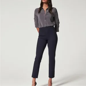 NWT spanx polished ankle slim navy pants‎ M thumbnail 3