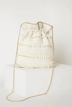Lulus Beach Beaded Bucket Bag thumbnail 2