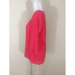 Express Bright Pink‎ 3/4 Sleeve Loose Pullover Blouse Top Size Small thumbnail 2