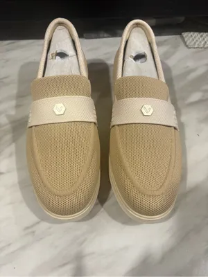 Women's Liana Casual Slip-On Loafers in Beige with Ivory Strap thumbnail 2