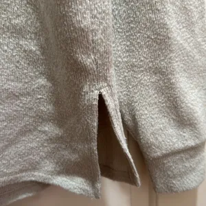 Abercrombie & Fitch Soft AF Cozy Hoodie Oatmeal Beige Embroidered‎ Logo Small thumbnail 4