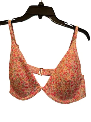 Hollister floral bathing suit top thumbnail 3