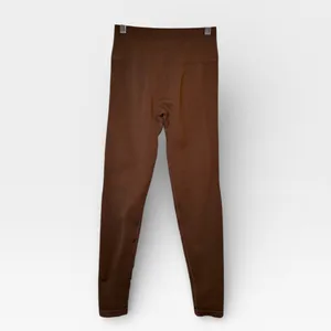 AUROLA Seamless Scrunch Coffee Brown Leggings Activewear Size XS/S thumbnail 2