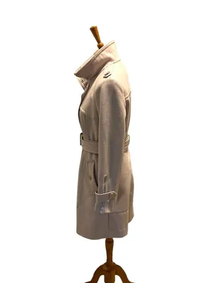 Kenneth Cole New York Peacoat Beige Size 6 Y2K Neutral Old Money Classic Preppy thumbnail 13