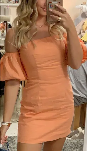 Forever 21 Orange Dress Mini thumbnail 1