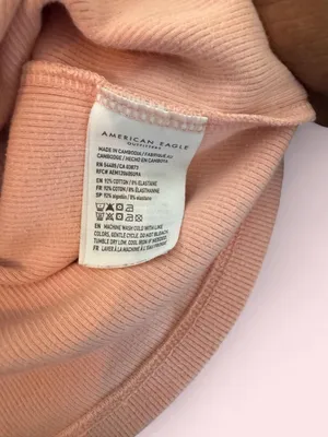 American Eagle Outfitters basic peach colored ribbed tank top  thumbnail 5