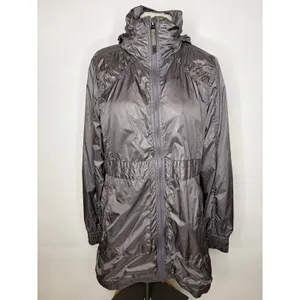 Lole Women Gray DWR Water Repellent Hooded Windbreaker Jacket Size Medium 10-12 thumbnail 2