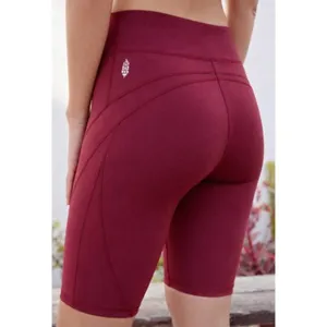 FP Movement Free People Burgundy High Waist Biker Shorts XS thumbnail 2