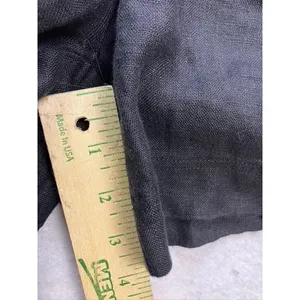 Free‎ People Shorts Women 2 Black 100% Linen High Waisted Pleated Front thumbnail 6