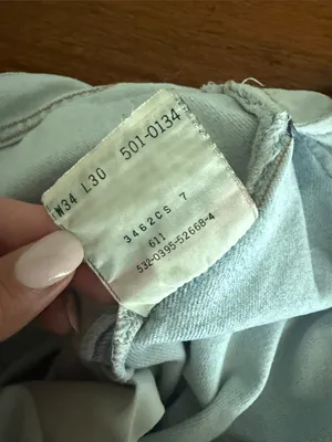 Levi’s vintage 80s made in USA 501 straight leg light wash denim jeans thumbnail 13