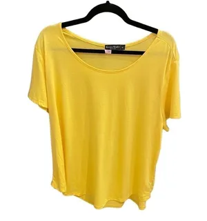 Knapp Yellow Scoop Neck Short Sleeve Tee thumbnail 4