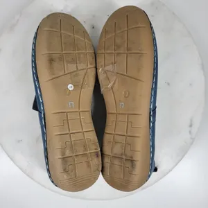 GC‎ Lira Leather Mary Janes Womens 7 Metallic Blue Closed Toe Shoes thumbnail 4