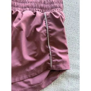 Fabletics Mauve Pink Running Shorts Women's Medium Reflective Trim‎ thumbnail 3