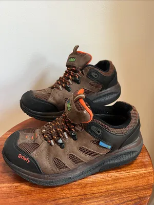 GDefy hiking shoes Brown and Orange Athletic comfort wear Shoes thumbnail 5