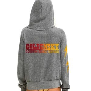 Aviator Nation Golden Sky Country‎ Music Festival Zip Hoodie Sweatshirt L Unisex thumbnail 3