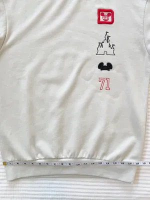 Disney Parks ‘71 Crewneck Sweatshirt with Red & Black Patch Embroidery NWT thumbnail 7