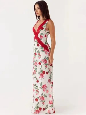 Peppermayo Aoifie Maxi Dress Size XL Ivory Bloom Floral Lace Low Back Evening thumbnail 12