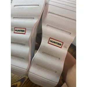 Hunter White Geneva Slip On‎ Sandals Size 10 thumbnail 5