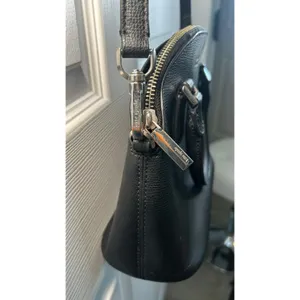 Kate Spade Black Pebbled Leather Dome Satchel Crossbody Bag Capsule‎ Purse thumbnail 4