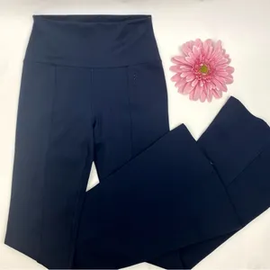 P. E. Nation Full Force Flare Pants Leggings High Rise Navy Blue thumbnail 7
