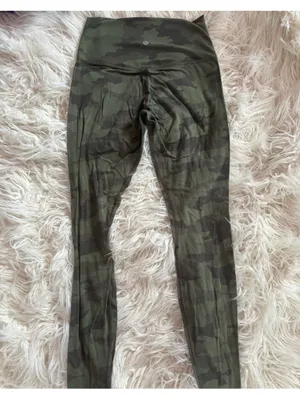 Lululemon Align Leggings 28” Heritage 365 Camo Green Twill Multi Size 6 thumbnail 3