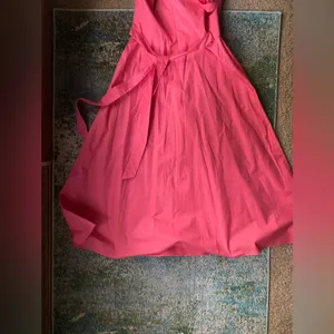 Vintage K Studios cotton coral sweetheart tie open sundress, size 14 thumbnail 6