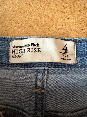 Abercrombie & Fitch Light Blue High Rise Short Size W 27 thumbnail 2
