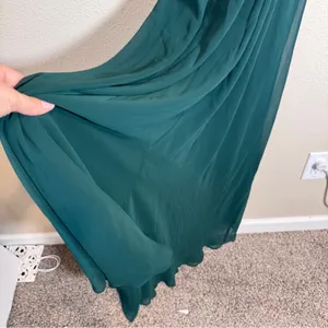 Birdy Grey Emerald Green Jules Chiffon Maxi Dress Womens M Bridesmaid Winter NEW thumbnail 6