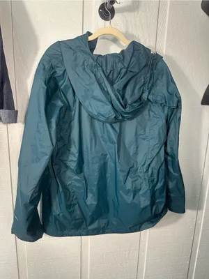 Columbia Teal Green Zip Front Rain Jacket Size 1X EUC thumbnail 7