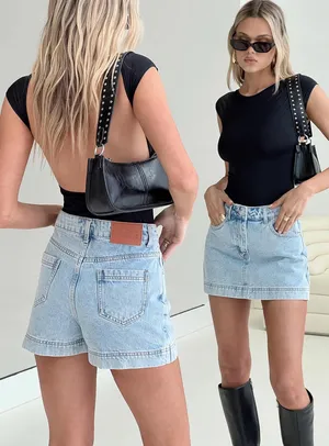 Princess Polly Gazelle Denim Skort thumbnail 2
