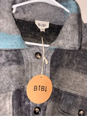 NWT boutique plaid shacket jacket M Size M thumbnail 2