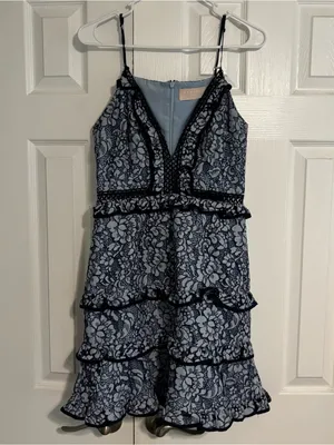 Keepsake Floral Lace Mini Dress Size M thumbnail 2