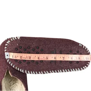WOOLRICH Fleece-Lined Felt Slippers W's 9 Maroon Lightweight Indoor Cottagecoree thumbnail 9