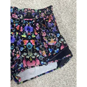 Lululemon Hotty Hot Reflective Shorts Flowerscope Colorful Floral Running Sz 6 thumbnail 4