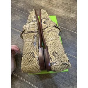 Sam Edelman Lucca Snake Print Leather Ruched‎ Bit Buckle Flat Loafers Size 7.5! thumbnail 7