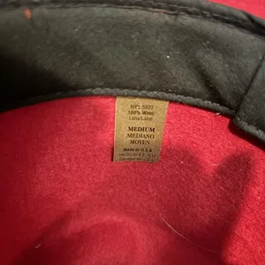 Vintage Little Joe‎ Wool Cowboy Hat Red Made in USA WPL 5923 Size Medium thumbnail 5