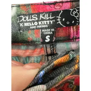 Hello Kitty X Dolls Kill Pixel‎ City Jeans Small Teen Neon Sign Sanrio #T12-8 thumbnail 2