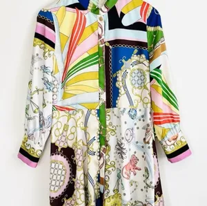 ZARA Women Short Printed Mini Dress nwt thumbnail 2