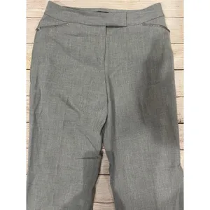 Ann Taylor Dress Pants Womens Straight Gray Trousers Slacks Business Size 8 thumbnail 2