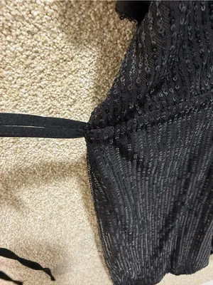 Black sequin party dress homecoming going out date night fall fundraiser XXXL 3X thumbnail 5
