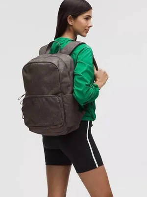 Lululemon NWT Everywhere Backpack 22L Stone Twill Graphite Grey Water Repellent thumbnail 3